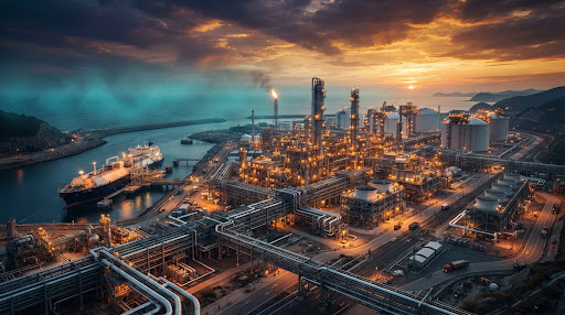 PT Satyajaya Energy Dhina mega-scale natural gas liquefaction and cryogenic storage coastal infrastructure facility